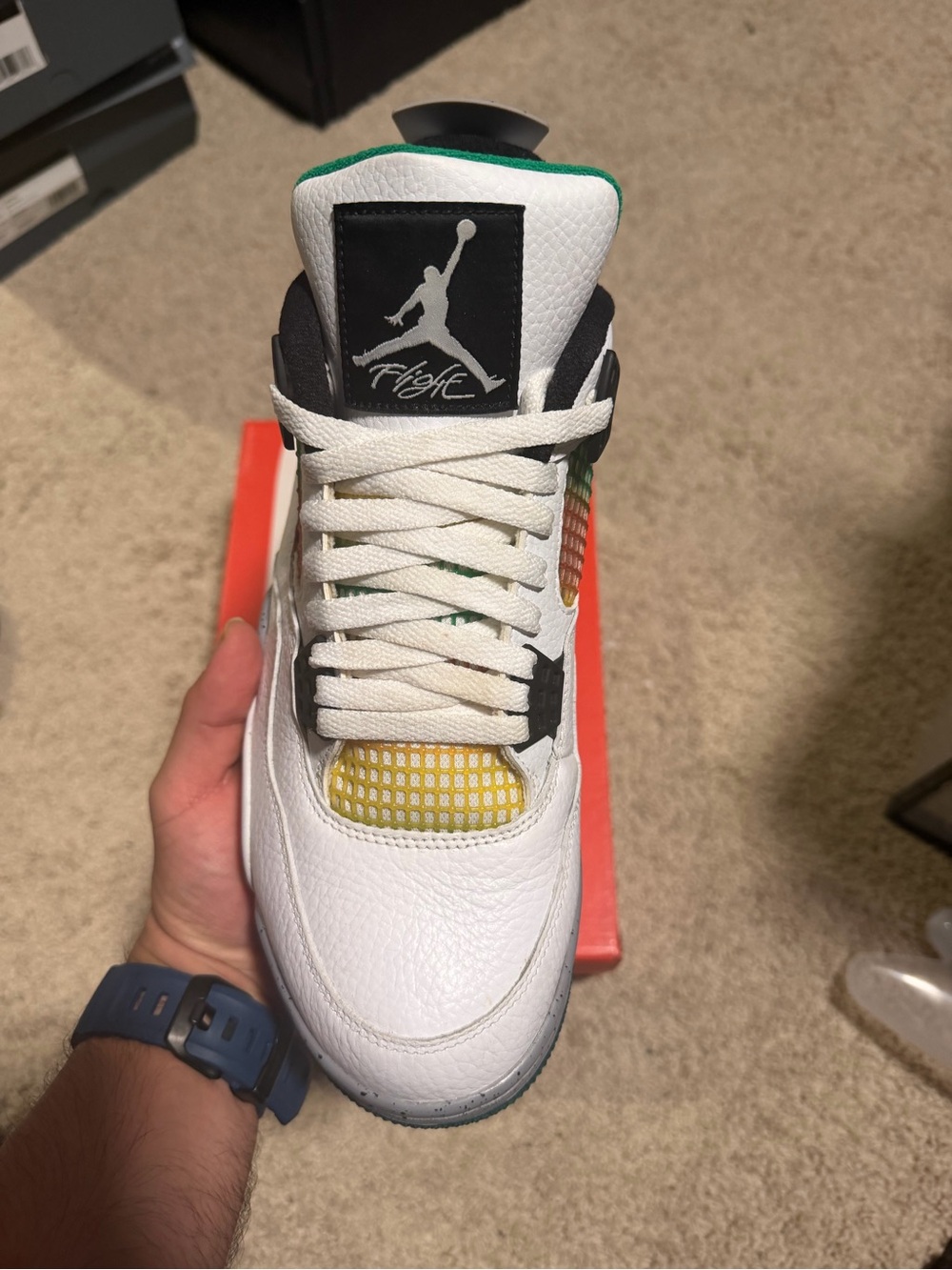 Jordan 4 βRastaβ - Picture 3 of 10